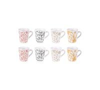 Coffret de 8 tasses Galehia 10 cl - - Multicolore - Grès