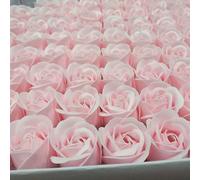 Coffret De 81 Savons À La Rose - Savons Parfumés À La Rose Dans Un Coffret Cadeau - Pour Mariage, Saint-Valentin ¿ Rose Clair