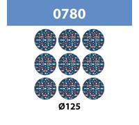 Coffret de 9 abrasifs O780 Ø125 mm P80/120/180 Multimatériaux BOSCH