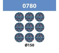 Coffret de 9 abrasifs O780 Ø150 mm P80/120/180 Multimatériaux BOSCH