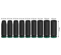 Coffret de 9 douilles PRO Impact - BOSCH - 2608003039