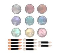 Coffret De 9 Poudres À Ongles Effet Miroir ¿ Nail Art Métallique Avec Applicateurs À Double Extrémité Pour Des Designs Époustouflants