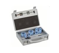 9-piece Sheet Metal holesaw set for electricians 22-64 mm