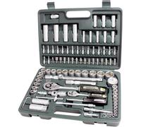 Brüder Mannesmann Jeu de clés à douille métrique 1/4\ (6.3 mm), 1/2\ (12.5 mm) 94 pièces M 2055-SL