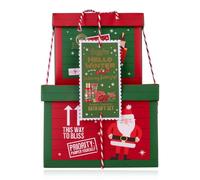 Coffret de bain Accentra HELLO WINTER en coffret cadeau, gel douche, crème pour les mains et crème pour les ongles, 2 bombes de bain, 6 mini limes à ongles, éponge en maille, cadeau femme Noël