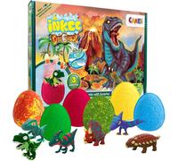 Coffret De Bain Dino Set De Bain Avec 6 Bombes De Bain Surprise - Boules De Bain Avec Figurine Dinosaure À L'intérieur