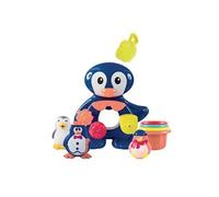 Ludi Coffret jeux d'eau 2240 – grand pingouin, 3 petits pingouins, fixations ventouses – dès 12 mois