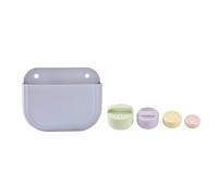 Coffret de bain pour bébé avec panier et jouets de bain en silicone violet TU