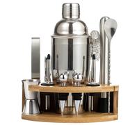 Coffret de barman pour cocktails, 12 pièces, shaker argenté, KLAUSBERG KB-7655