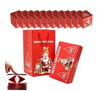 Coffret de Boîtes Rebondissantes pour Noël 12 Enveloppes Pliantes avec | Boîte À Argent De Noël Porte-Billets Pour couples, , adultes, parents, fête d'anniversaire,