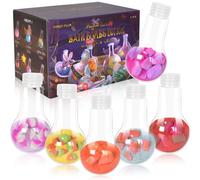 Coffret de Bombes de Bain pour Enfants, 6Pcs Boules de Bain Moussantes Biologiques et Naturelles, Fizzers de Bain Hydratant, Végétalien, Noël Cadeau d'anniversaire
