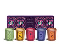 Coffret de bougies parfumées, 5 pièces, 45 g chacune, cire de paraffine et verre, Frida Kahlo, fleurs et orient, coloré