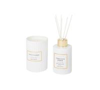 Coffret de bougies parfumées et diffuseur - Blanc
