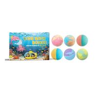 Coffret de boules de bain pour enfants, boules de bain amusantes, parfum floral naturel délicat, hydratent les peaux sèches et sensibles, cadeau d'anniversaire ou de Noël pour les enfants