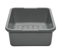 Coffret de bus Cambro 21157CBP180 en poly thyl ne gris clair avec fond nervur (21 x 15 x 7 po)