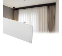 Coffret de cantonnière pour Rideau, cantonnière de Plafond en Aluminium pour séparateur de fenêtre, Cache-Panneau Extra Long sans Rail, cantonnière pour Rideaux - Blanc, 4,0 m (13,1 pi)