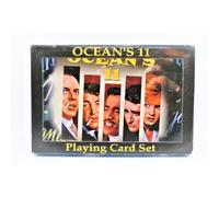 Coffret de cartes jouer Ocean's 11 avec les acteurs du film de 1960 : Frank Sinatra, Dean Martin, Sammy Davis Jr, Peter Lawford et Angie Dickenson