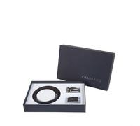 Coffret de ceinture - CHABRAND - Cuir de vachette - Boucles acier brossé - Noir - Chic Taille unique