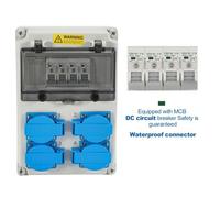 Coffret De Chantier Adaptateur Connecteur CEE Distribution Électrique Tableau De Chantier Prise CEE 4X 16A/230V MCB