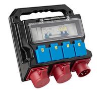 Coffret de chantier électrique - 4 x Schuko 230 V + 1 x 400 V - HEATCOM - 3160062