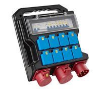 Coffret de chantier électrique - 8 x Schuko 230 V + 1 x 400 V - HEATCOM - 3160060
