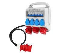 Coffret De Chantier Tableau De Chantier Prise CEE Adaptateur Distribution Électrique 2xCEE 400V 16A 1xCEE 400V 32A 4x230V