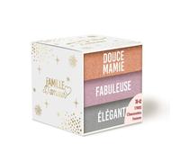Coffret de chaussettes - STC - Douce Mamie - Paillettes - Pointure 36-42 - Cadeau personnalisé