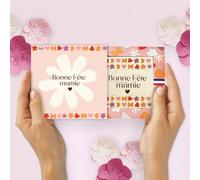 Coffret de chocolats personnalisés Fête des Mamies Grands-mères mamy avec message "Bonne fête mamie"