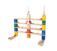 Coffret de circuits de billes - HAPE - Quadrilla Challenge - Dès 6 ans - 30 cartes de défi - 40 billes