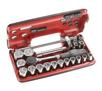 Coffret de clé à cliquet manche rotatif DBOX FACOM S.360DBOX4PB avec douilles 1/2'' 6 pans (22 pièces)