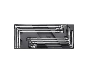 Coffret de clés à douilles articulées BETA T63 + plateau thermoformé (8 pièces) - 024240063