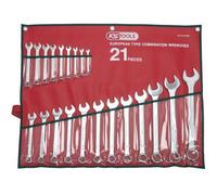 KS TOOLS Jeu de clés mixtes inclinées, 21 pcs 6-32mm