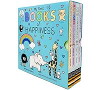 Coffret de collection Mes premiers livres du bonheur de Patricia Hegarty (ABC de la gentillesse, 123 de la gratitude, Le bonheur est un arc-en-ciel et l'amitié est éternelle)