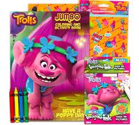 Coffret de coloriage et d'activit s Trolls - Livre de coloriage Trolls Imagine Ink et livre de coloriage Trolls avec crayons et autocollants (ave