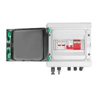 Coffret de combinaison photovoltaïque solaire, protection contre les surtensions, la foudre, 1 entrée, 1 sortie, fusible DC 600 V, disjoncteur différentiel, SPD, boîtier étanche IP65(32A DC MCB)