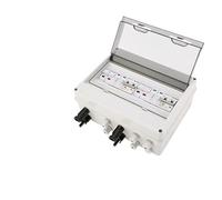 Coffret de combinaison solaire photovoltaïque avec protection contre la foudre 2 entrées 2 sorties DC 600 V Fusible Boîte de distribution étanche IP65(DC FUSE 30A)