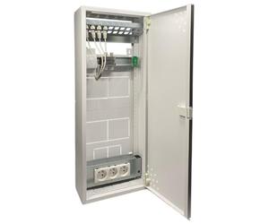 COFFRET DE COMMUNICATION AVEC PORTE 625 x 250 mm Grade 3 TV - DTI + 12 RJ45