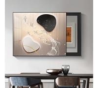 Coffret de Compteur électrique Décoratif, Cacher Les Peintures Art Mural avec Cadre, pour Chambre à Coucher, Cuisine, Maison, Cacher les Image(Black 8,40 * 30cm/16 * 12in)