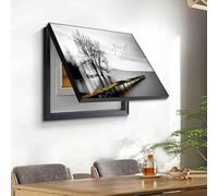 Coffret de Compteur électrique Mural dissimulé, avec Peinture décorative, Cache-fusibles, Armoire décorative pour Salon, 02, 60 x 50 cm