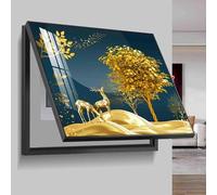 Coffret de Compteur électrique Mural dissimulé, avec Peinture décorative, Cache-fusibles, Armoire décorative pour Salon, 08, 60 x 50 cm