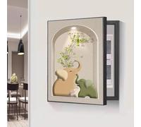 Coffret De Compteurs Électriques : Peinture Décorative Dissimulant Les Fusibles Et Tableaux(B,40X60CM/15.7x23.6in)