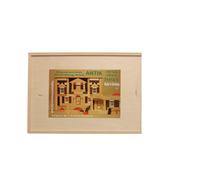 Coffret De Construction En Bois Antik 136 Pièces 37x27x5cm Neuf