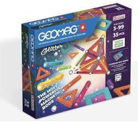 Coffret de construction - GEOMAG - Glitter Panels - 35 pieces - Magnétique - Plastique recyclé