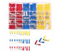Coffret de cosses à sertir - 480 pièces 30 types plates Connexions avec manchons isolants fiches