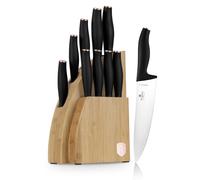 BerlingerHaus BH/2760 Bloc de couteaux noir, or rose