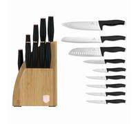 Coffret de couteaux dans un bloc de bambou BERLINGER HAUS Black Rose BH-2760