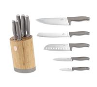 Coffret de couteaux taupe BERLINGER HAUS BH-2756 dans un bloc de bambou