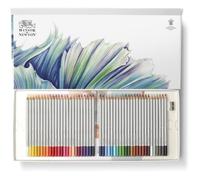 Coffret de Crayons de couleur - Winsor et Newton - 50 pièces - Cire hautement pigmentée - Vibrantes - Mixte