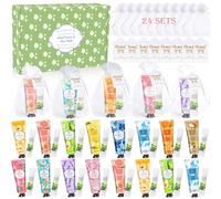 Coffret de Crèmes Pour Les Mains - 96pcs Mini Crème Pour Les Mains et Les Pieds, Pour Les Mains Sèches et Masque Capillaire à l'aloe Vera Avec Sachets en Filet Pour Noël, Fête des Mères Anniversaire