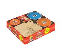 Coffret de cuisine - Apro - Naruto - 2 bols - 4 sous-verres - 1 planche en bois gravée
